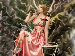 KimberShauty webcam girl as a performer. Gallery photo 4.