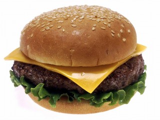 Indexed Webcam Grab of Cheeseburger